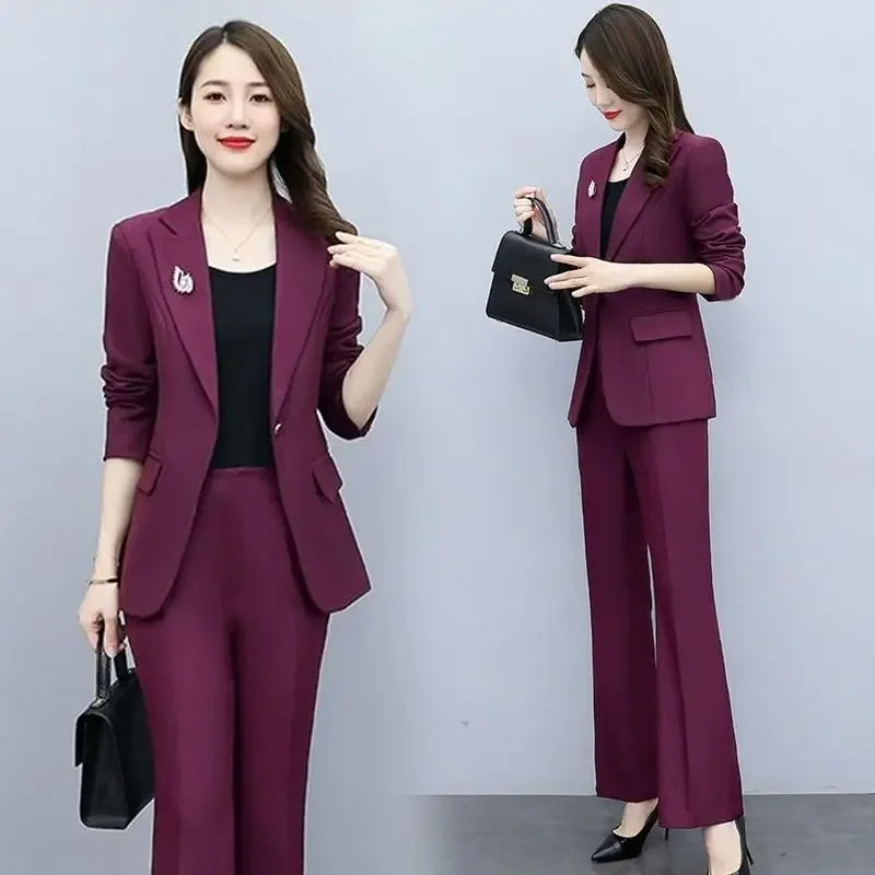 Tailored Trouser Wide - Outfit Wide Leg Trouser Suit Blazer