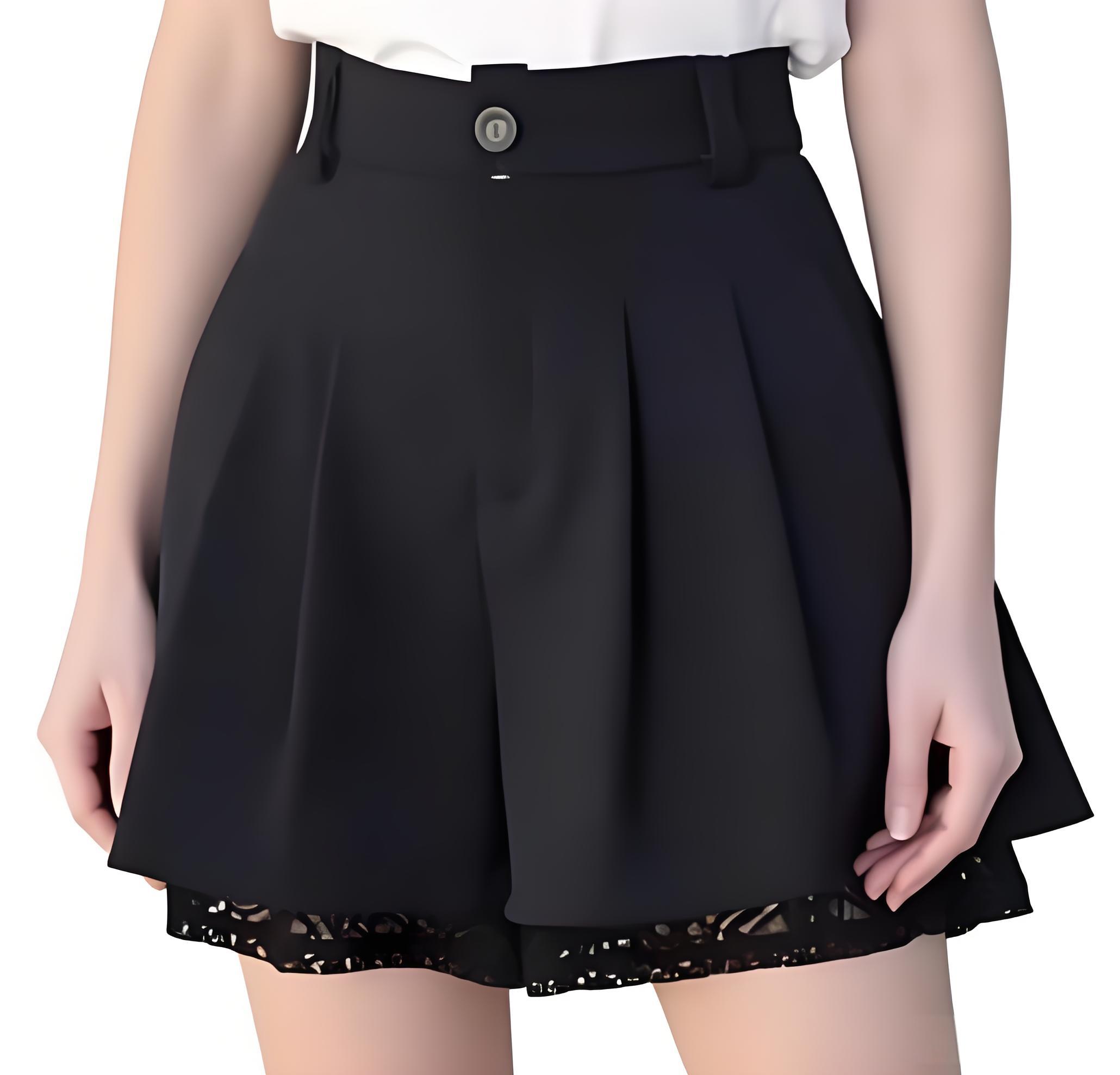 Women'S Formal Wear Suit - Women High Waist Tailored Trousers Culottes