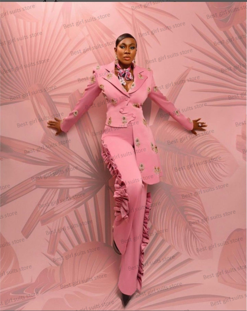 Pink Wedding Women Suit Set Bl - Women'S Formal Wear Wedding Guest recension och pris