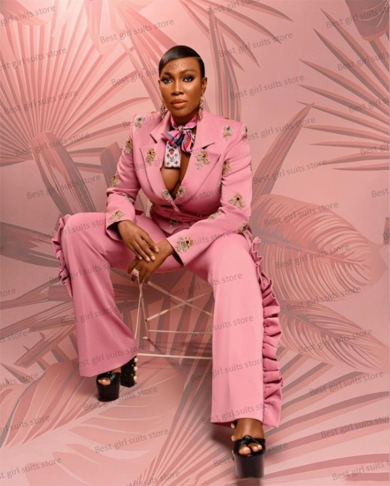 Pink Wedding Women Suit Set Bl - Women'S Formal Wear Wedding Guest recension och pris