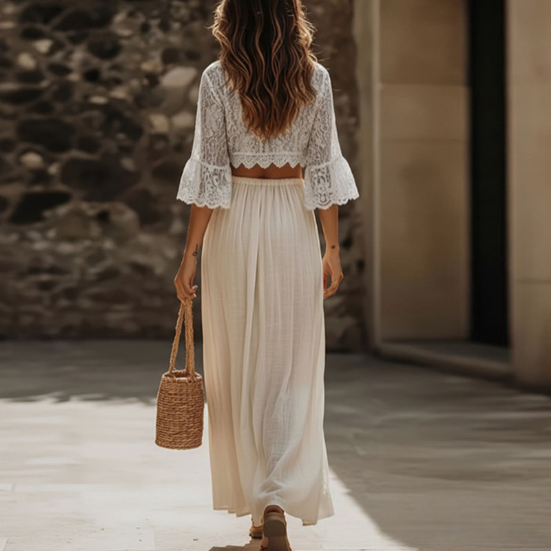 Womens Bohemian Lace Two Piece - Women'S Formal Wear Suit recension och pris