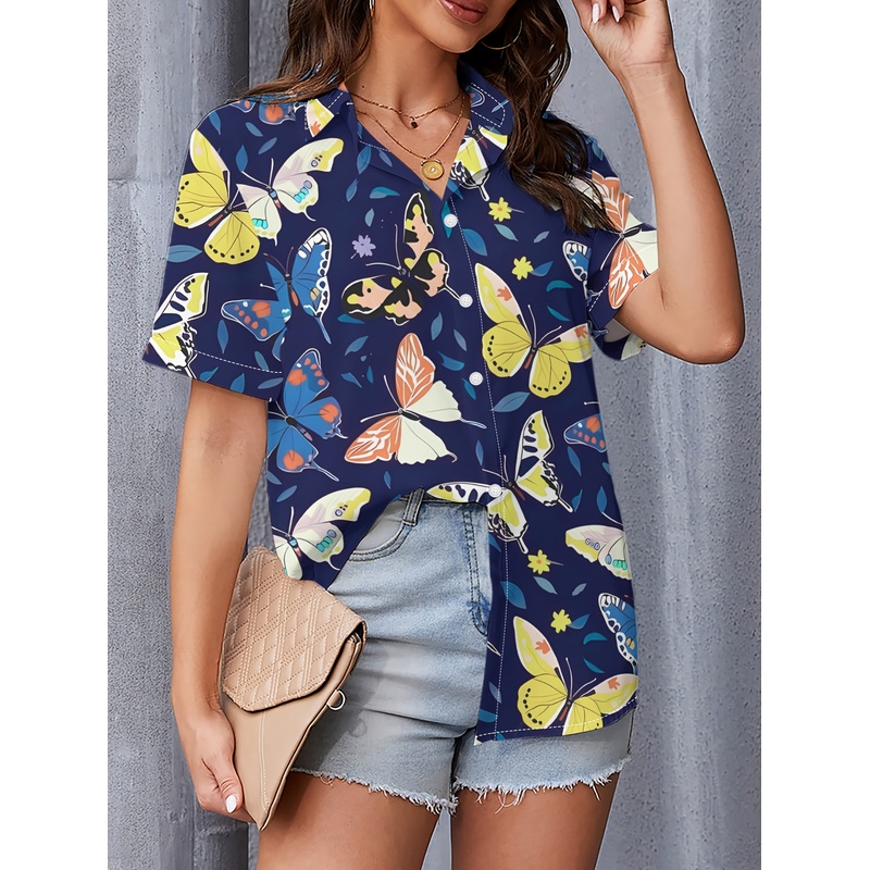 Women's Butterfly Print Full-B - Women Formal Wear Stitching recension och pris