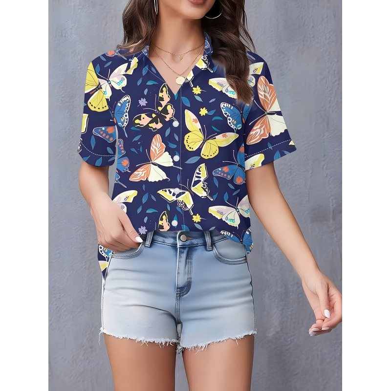 Women's Butterfly Print Full-B - Women Formal Wear Stitching recension och pris