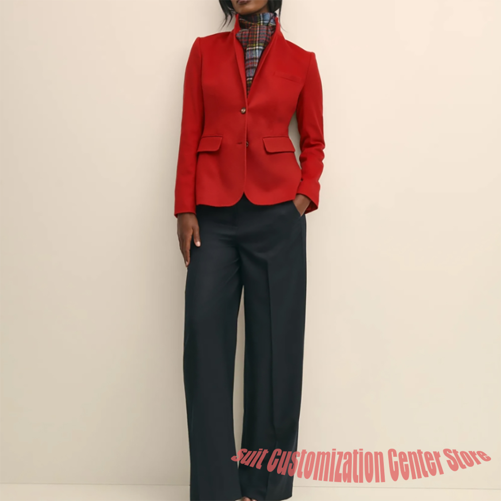 Women's Navy Woolen Clothes Si - Women Formal Wear Shirt And Pant recension och pris