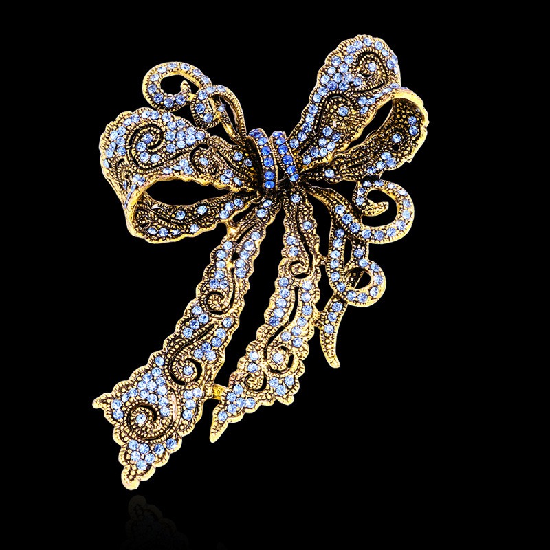 Vintage Bow-Shaped Brooch, Ele - Formal Wear Jewelry For Women recension och pris