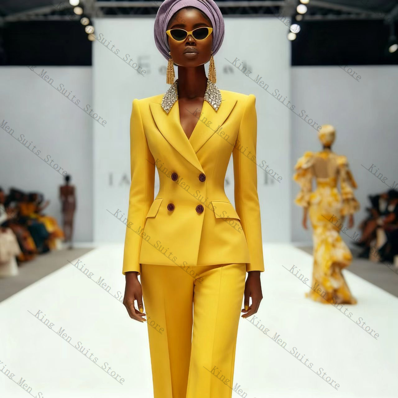 Luxury Crystals Women Suit Set - Women'S Formal Wear Wedding Guest recension och pris