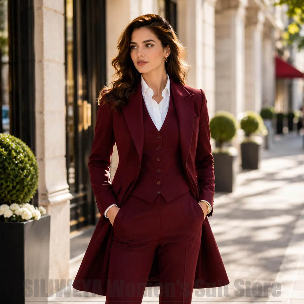 Fashion Women 3 Piece Suit Ele - Women Formal Wear With Blazer recension och pris