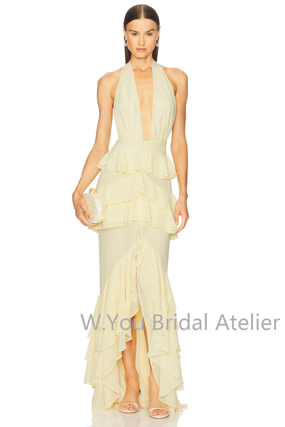 Evening Dresses Deep V Neck Ha - Women'S Formal Wear Wedding Guest recension och pris