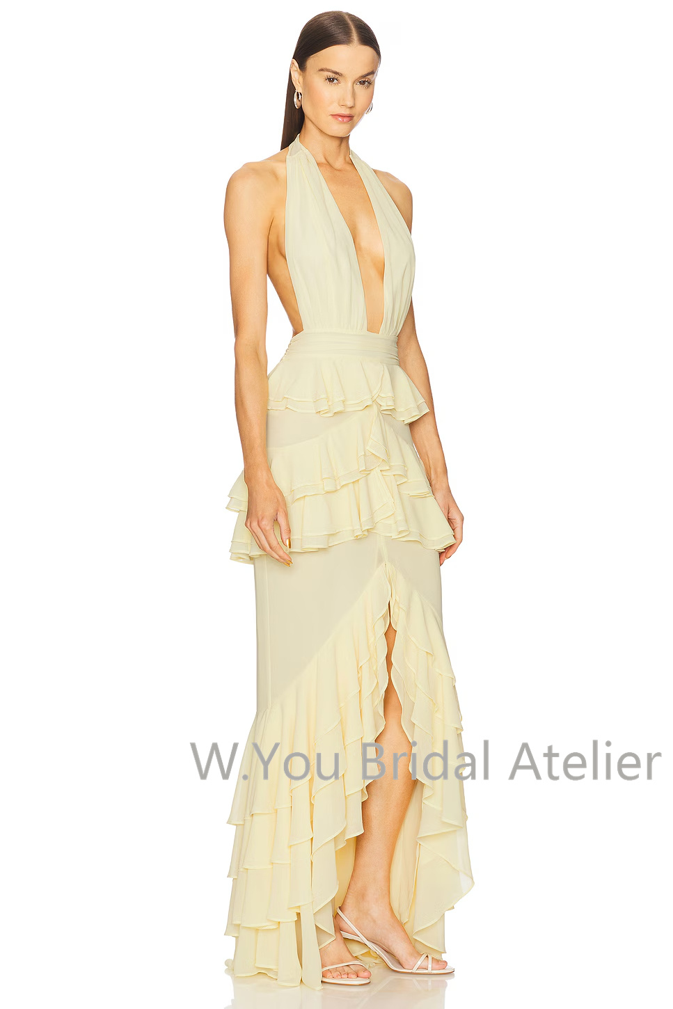 Evening Dresses Deep V Neck Ha - Women'S Formal Wear Wedding Guest recension och pris