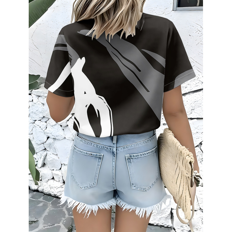 Women's Short Sleeve Button Sh - Women Formal Wear Stitching recension och pris