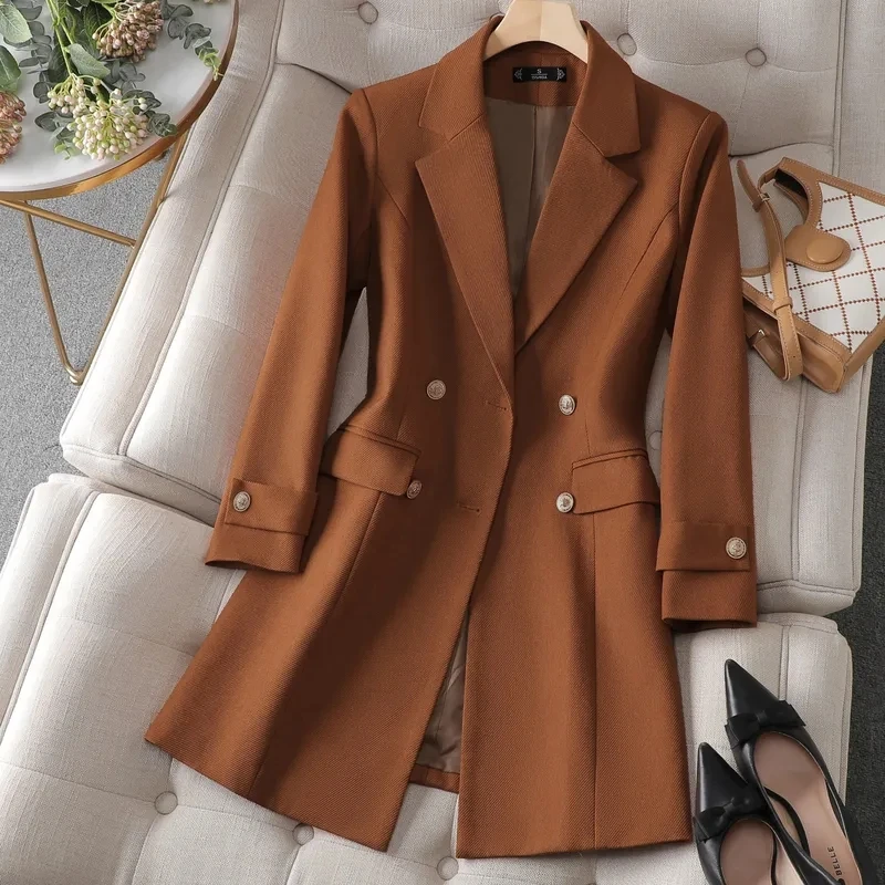 Autumn Winter Jacket Women Lon - Women Formal Wear With Blazer recension och pris