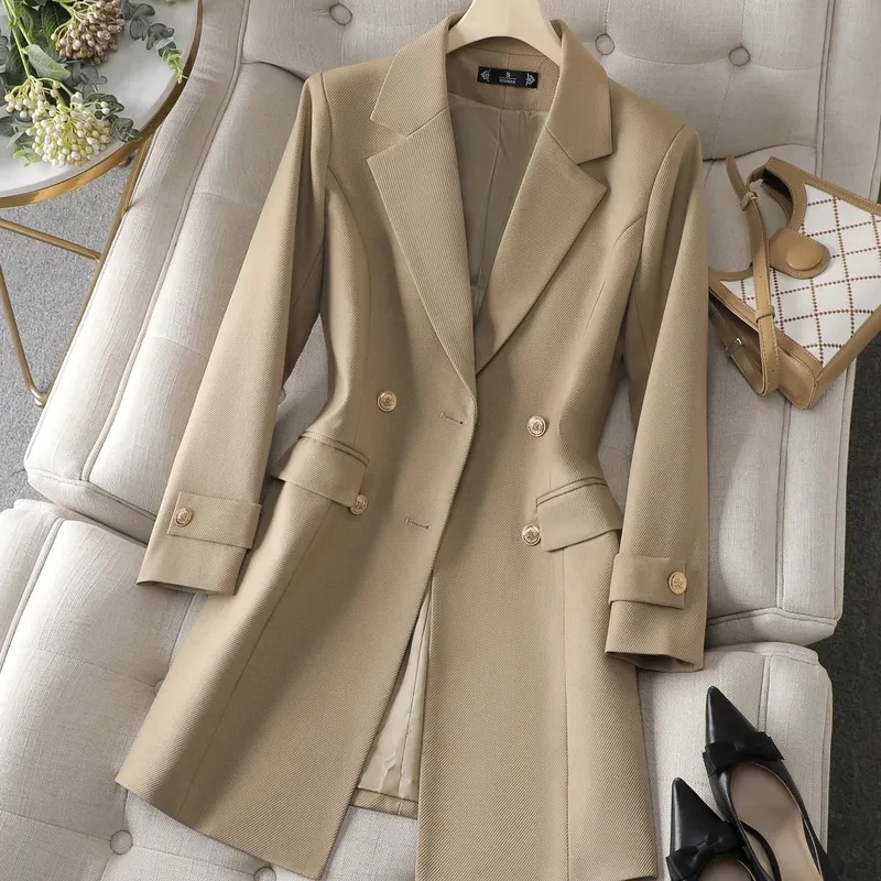 Autumn Winter Jacket Women Lon - Women Formal Wear With Blazer recension och pris
