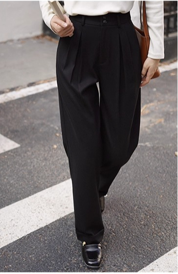 High Waist Wool-Like Trousers  - Tailored Trouser Wide recension och pris