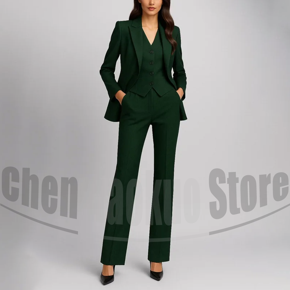 Women's Three Piece Suit Set F - Women Formal Wear Shirt And Pant recension och pris