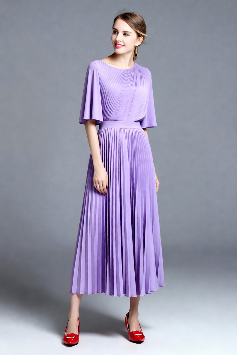 Women's Lilac Cape Sleeve Plea - Women'S Formal Wear Wedding Guest recension och pris