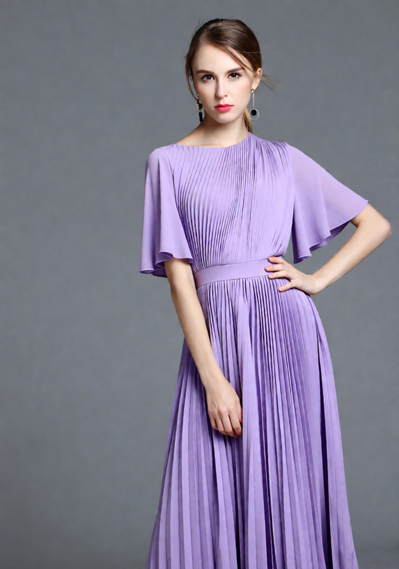 Women's Lilac Cape Sleeve Plea - Women'S Formal Wear Wedding Guest recension och pris