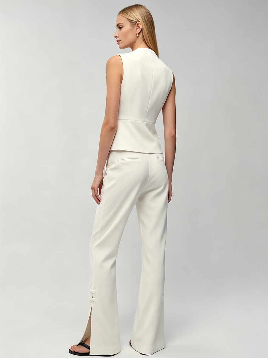 LIMO Women White Chinese Frog  - Women'S Formal Wear Suit recension och pris