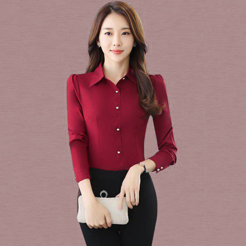 Red Long Sleeve Shirts Women S - Women'S Formal Wear Suit recension och pris