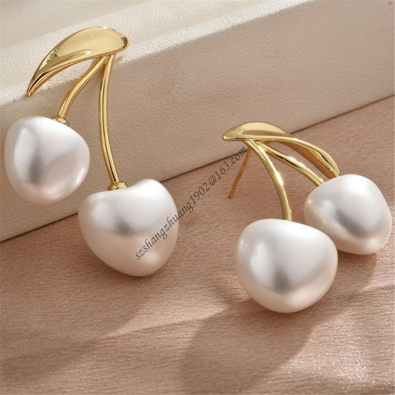 Cherries Blossom Pearls Ear Je - Formal Wear Jewelry For Women recension och pris