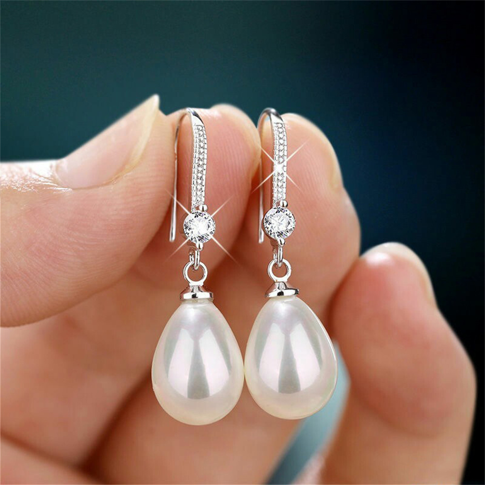 Imitation Pearl Earrings Light - Formal Wear Jewelry For Women recension och pris