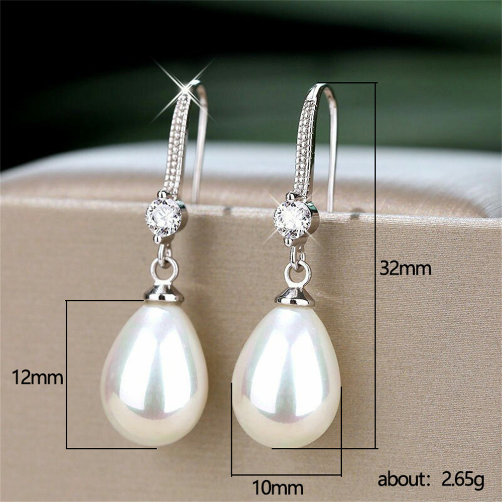 Imitation Pearl Earrings Light - Formal Wear Jewelry For Women recension och pris