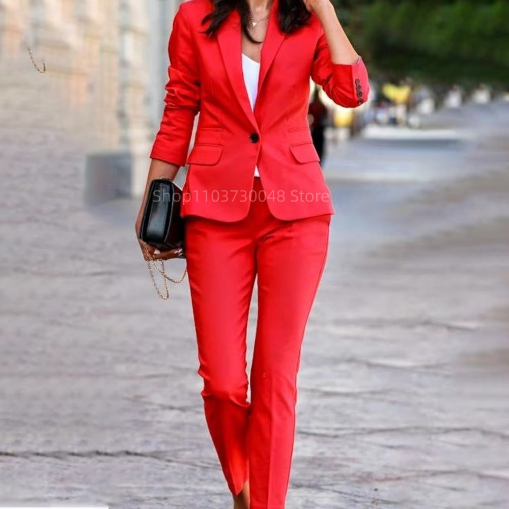 Fashion Office Ladies Blazer a - Women'S Formal Wear Suit recension och pris